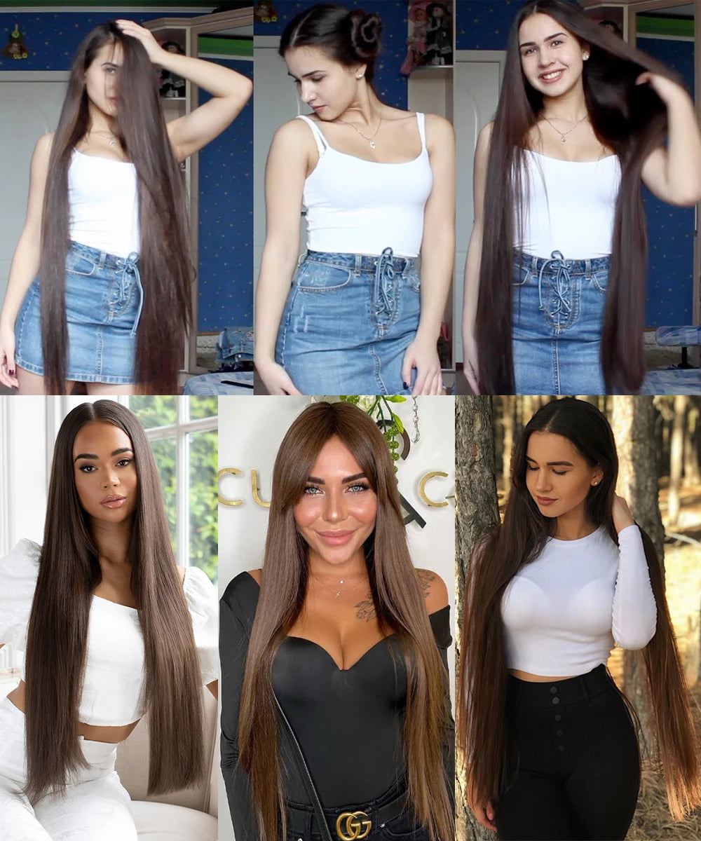 Voluminous Clip-In Hair Extensions 80cm For Fuller Long Hair Look