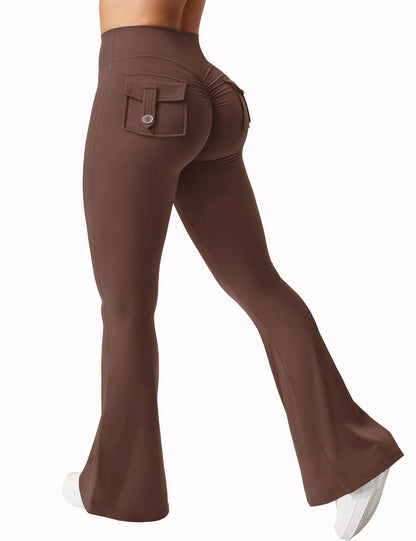 Wide Leg Yoga Leggings with Pockets for Comfortable Active Wear