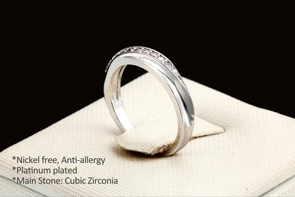 Engagement Wedding Rings For Women Promise Dainty Ring Fashion Jewellry Simple Rose Gold Color Zirconia Jewelry Female R314