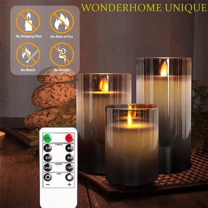 Flameless LED Candle Lights With Remote Control - Realistic Flicker, Safe Home Ambience