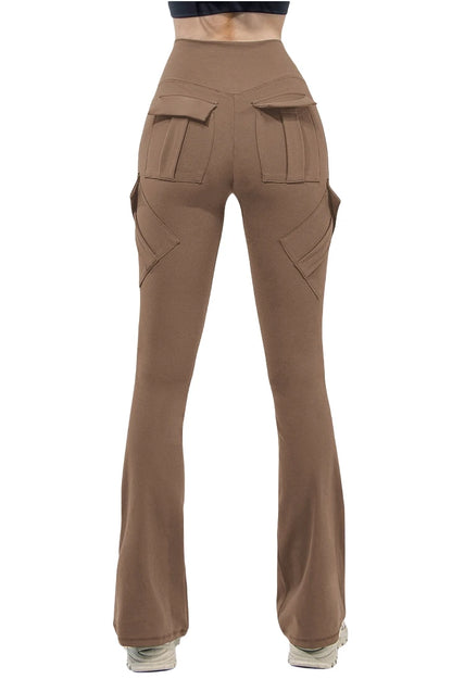 Wide Leg Yoga Leggings with Pockets for Comfortable Active Wear