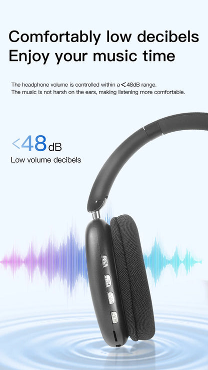 Bluetooth over-ear headphones with active noise cancellation