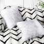 High-end Fluffy Faux Fox Fur Throw Pillows Decor Home High Quality Plush Back Cushion for Sofa Bed Chair Super Soft Cushion Cozy