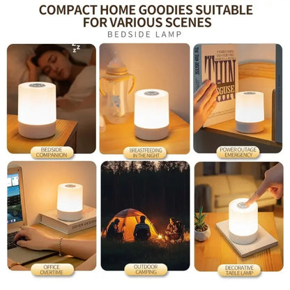 LED Night Light Bedside Lamp Wireless USB Rechargeable With Remote