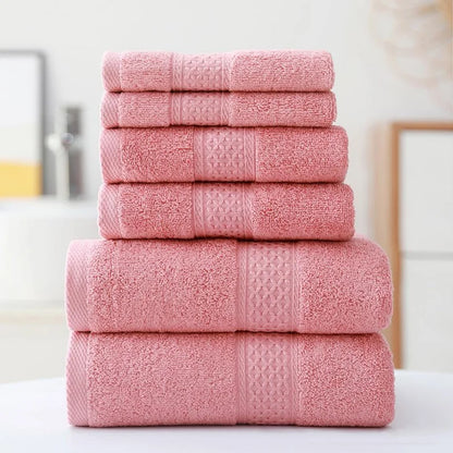 3pcs Luxurious Cotton Towel Set Ultra Soft Highly Absorbent Includes 1 Bath Towels 1 Hand Towels 1 Washcloths For Home Bathroom