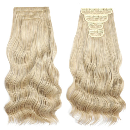 Voluminous Clip-In Hair Extensions 22 Inch Set for Length and Volume