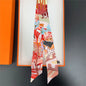 NEW 2026 Long Scarf for Women Narrow Ribbon Headband Female Neckerchief Handle Bag Band Bandana Hair Tie Accessories
