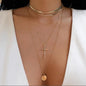 Layered Heart Pendant Necklace with Crystal Bead Detailing for Everyday Sparkle and Delicate Shine