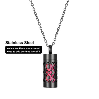 Women’s Stainless Steel Aromatherapy Diffuser Necklace For Essential Oils