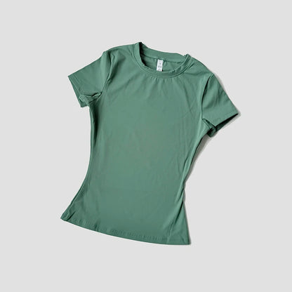 WAREBALL Sports Tops Quick-Drying Ladies Tank Top Fitness Running Yoga Short Sleeve Elastic Breathable ATHLETIC REVOLUTION