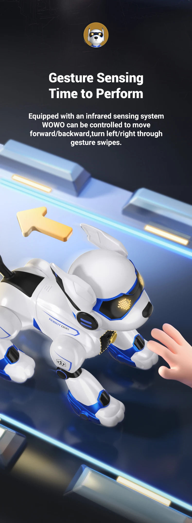 R27 Intelligent Robot Dog - Voice Control Electronic Pet Programming Toy