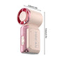 Portable Handheld Plastic Mini Fan With Led Display On The Go