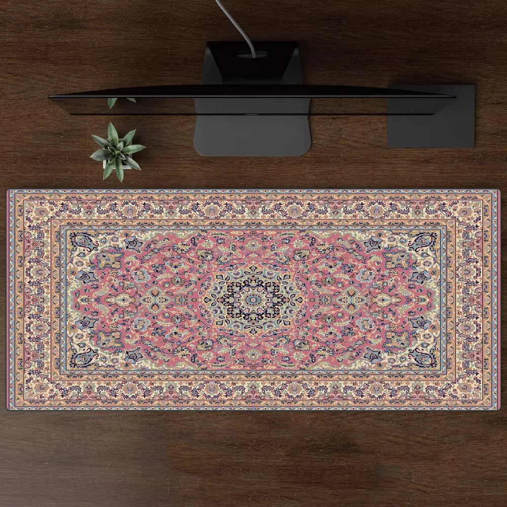 Luxury Persian Carpet Mouse Pad Large Persian Pattern MousePad Game Desk Accessories Computer Desk Mat Bedroom Floor Mat Persian Carpet