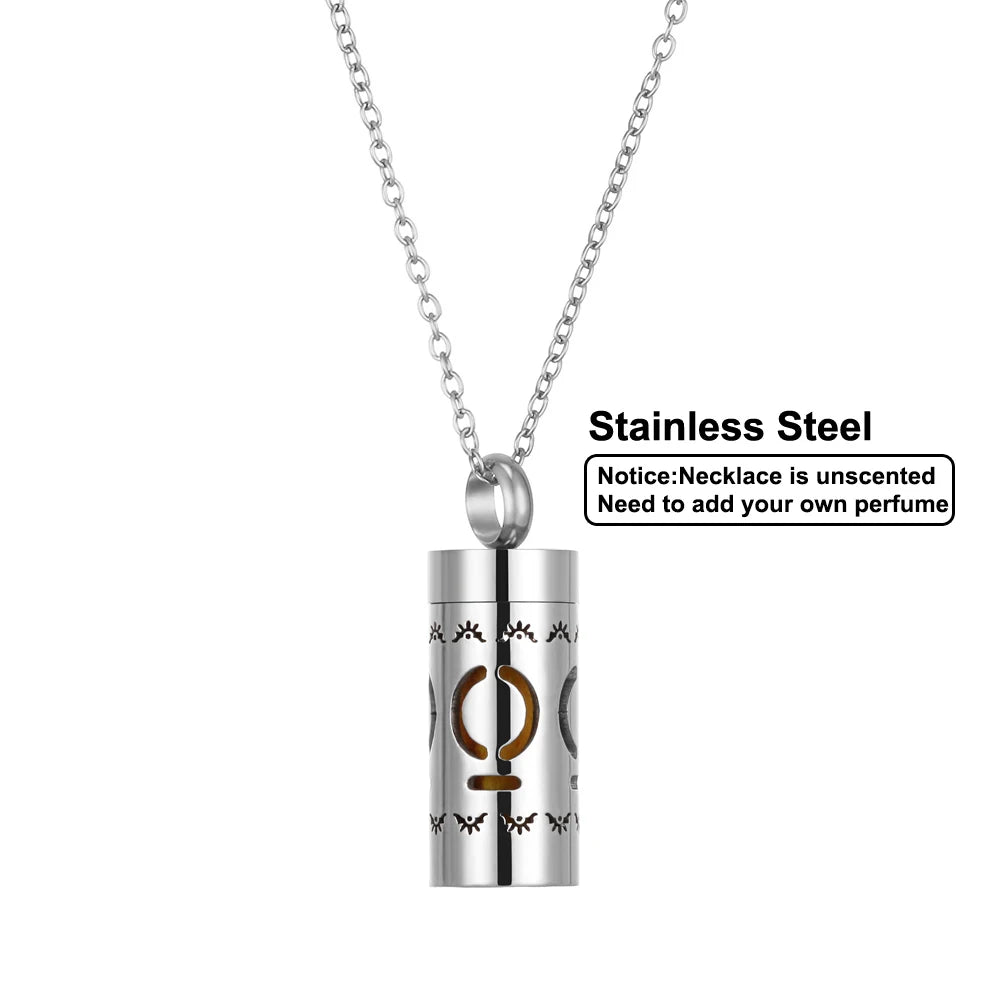 Women’s Stainless Steel Aromatherapy Diffuser Necklace For Essential Oils