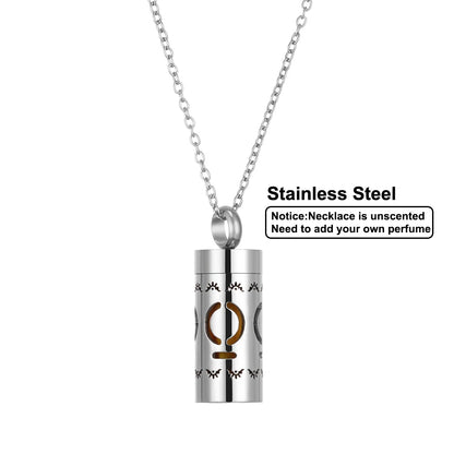 Women’s Stainless Steel Aromatherapy Diffuser Necklace For Essential Oils