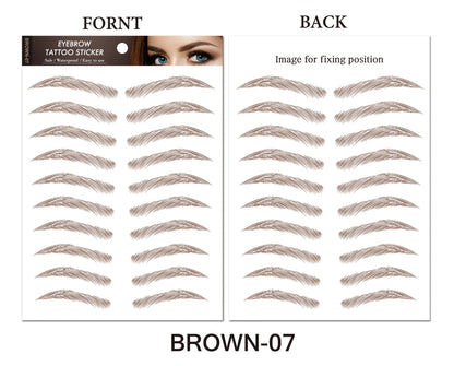 Women’s 6D Eyebrow Tattoos Stickers Waterproof Long Lasting Hair Like Brows