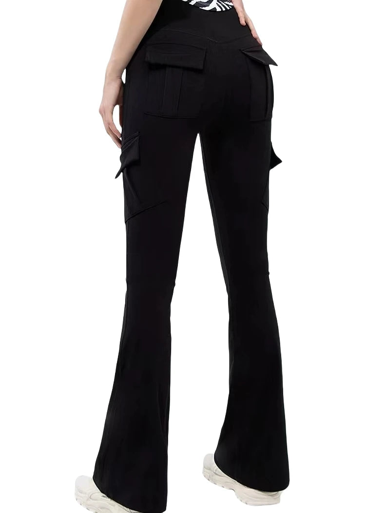 Wide Leg Yoga Leggings with Pockets for Comfortable Active Wear