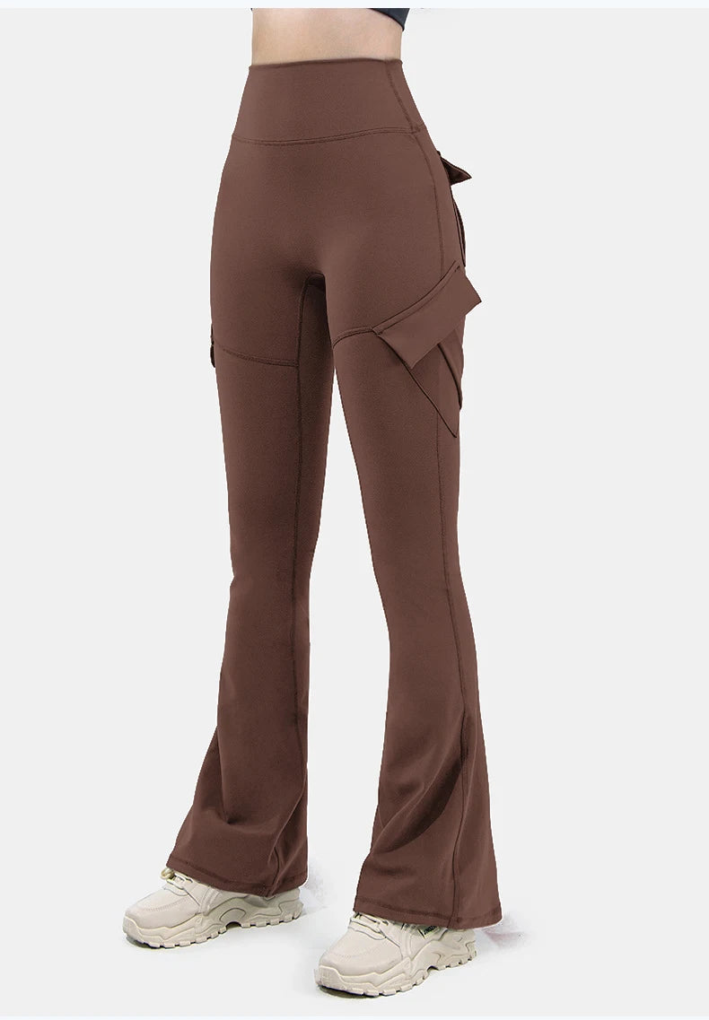 Wide Leg Yoga Leggings with Pockets for Comfortable Active Wear