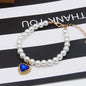 New Cat Collar Decoration Pet Cute Exquisite Neck Kitten Adjustable Summer Cat Necklace High Simulation Pearls Pet Supplies