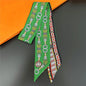 NEW 2026 Long Scarf for Women Narrow Ribbon Headband Female Neckerchief Handle Bag Band Bandana Hair Tie Accessories