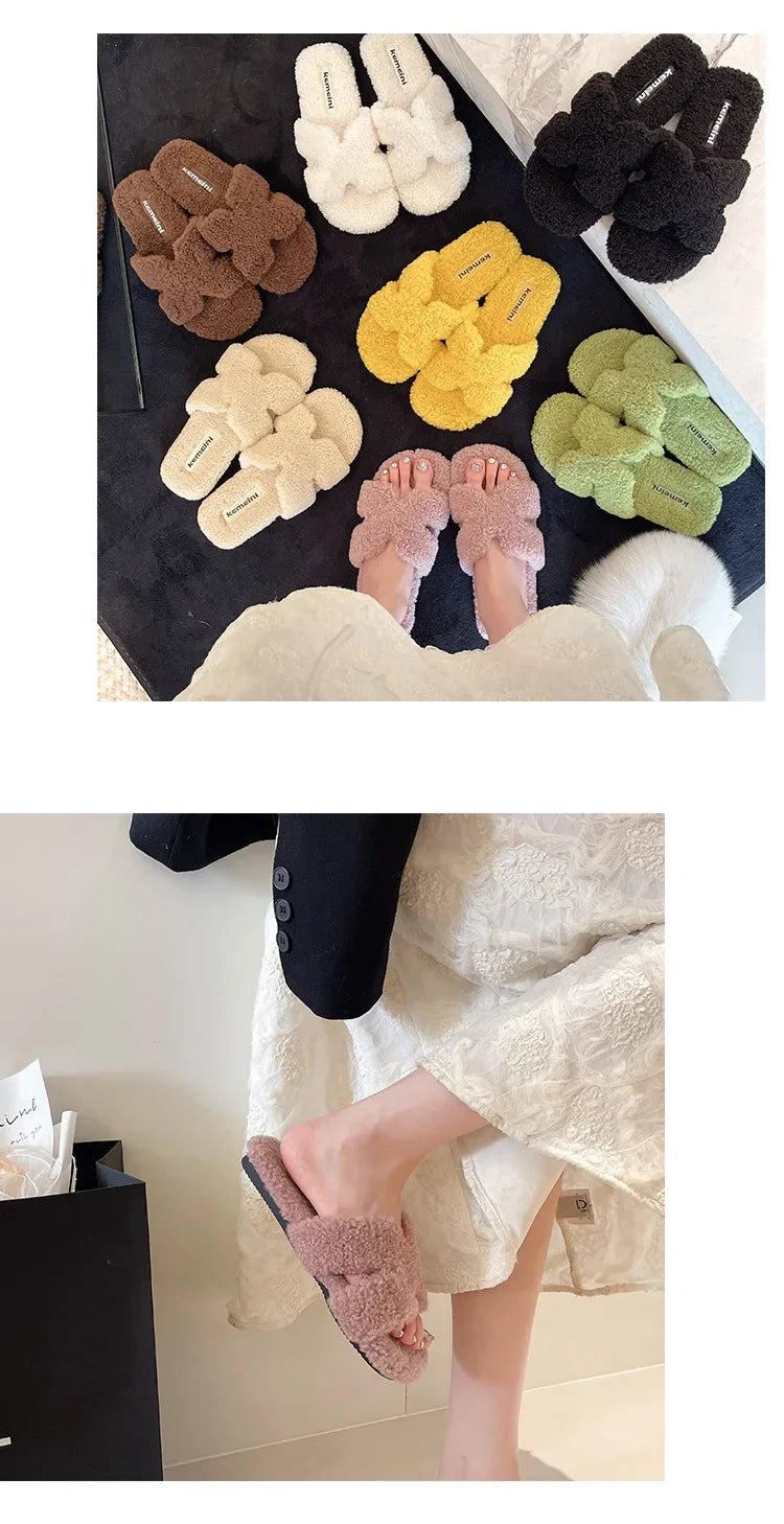 Soft Slippers with Faux Fur Lining for All Day Indoor Outdoor Warmth