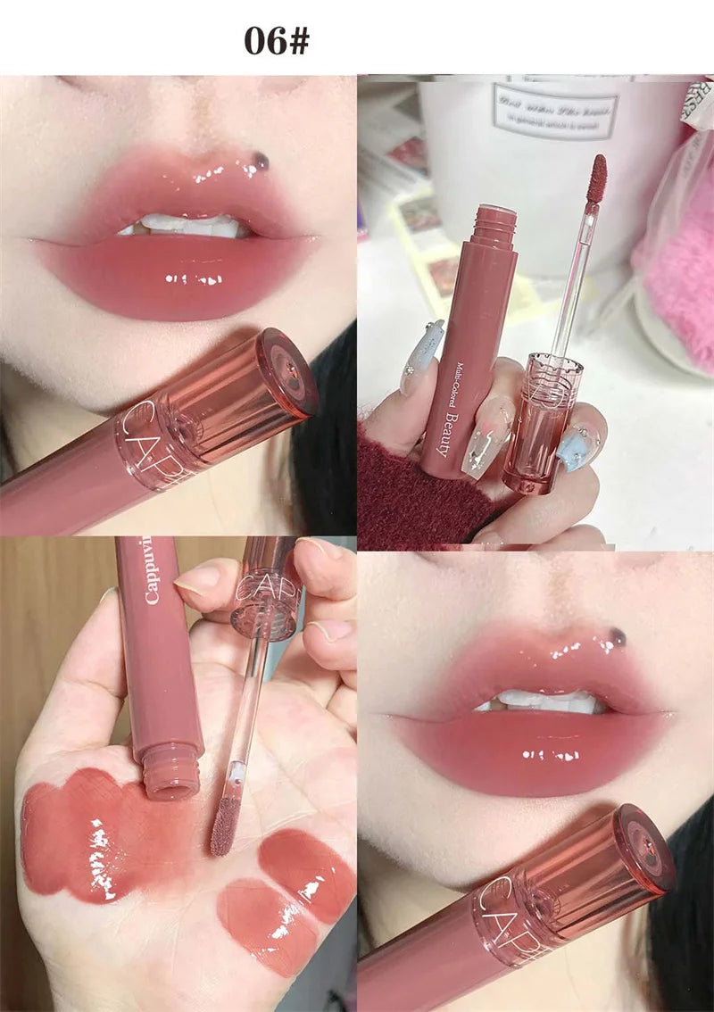 Hydrating Lip Gloss with Glassy Shine for Everyday Wear Rich Color