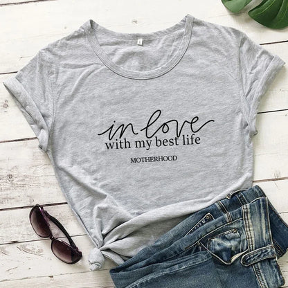 In Love With My Best Life Shirts - Inspirational Shirts | Merch Gone Viral