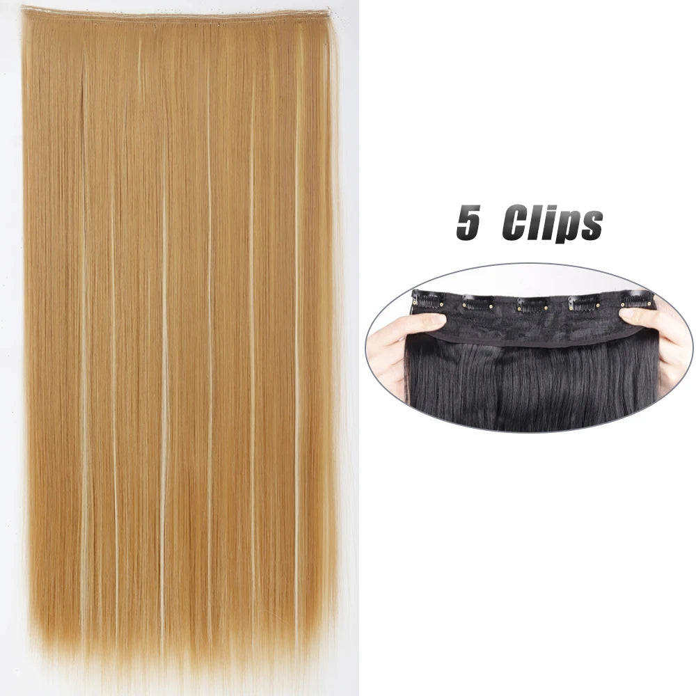 Voluminous Clip-In Hair Extensions 80cm For Fuller Long Hair Look