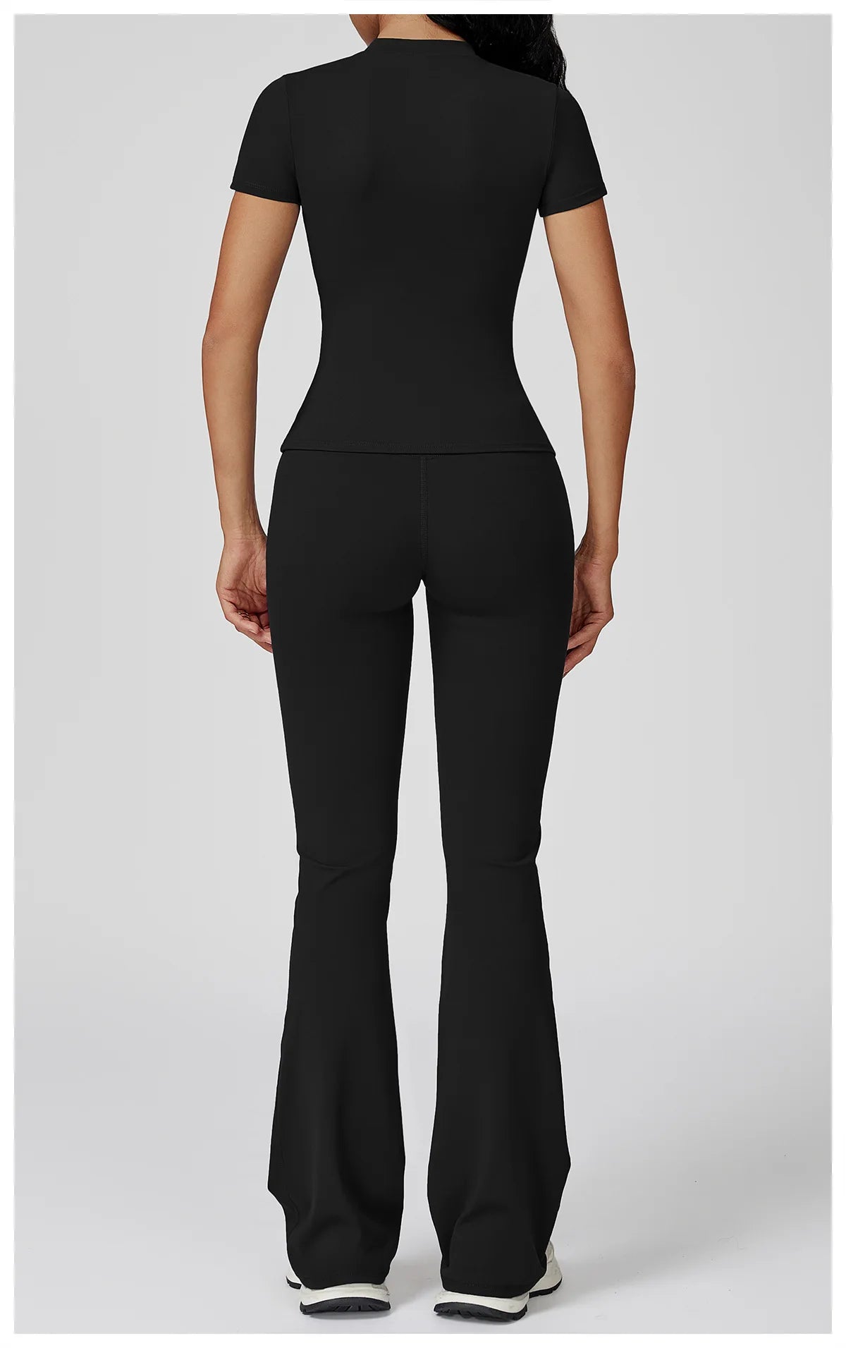 Women Yoga Set 2PCS Workout Set Sportswear Gym Clothing Fitness Long Sleeve High Waist Leggings Cycling Shorts WORKOUT REVOLUTION
