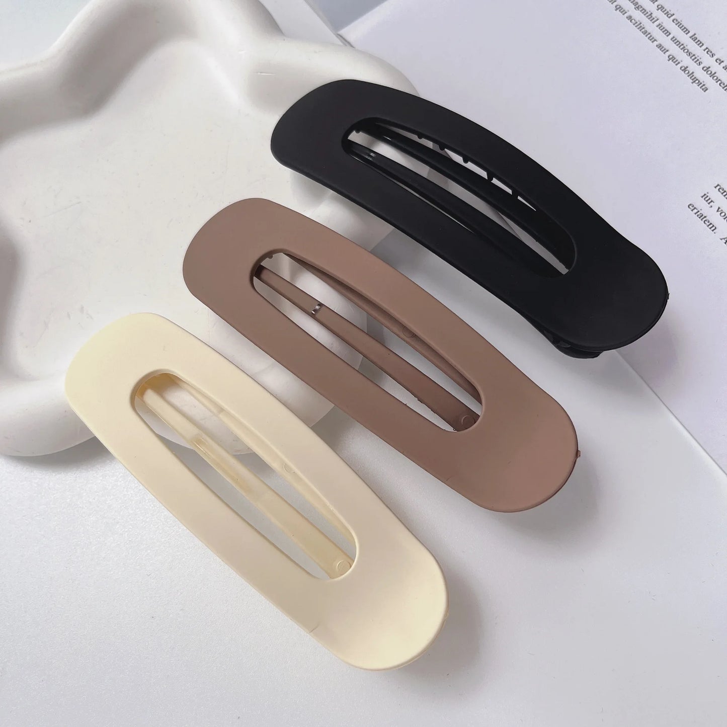Matte Hair Clips for Bangs and Flyaway Control Gentle Grip Daily Wear