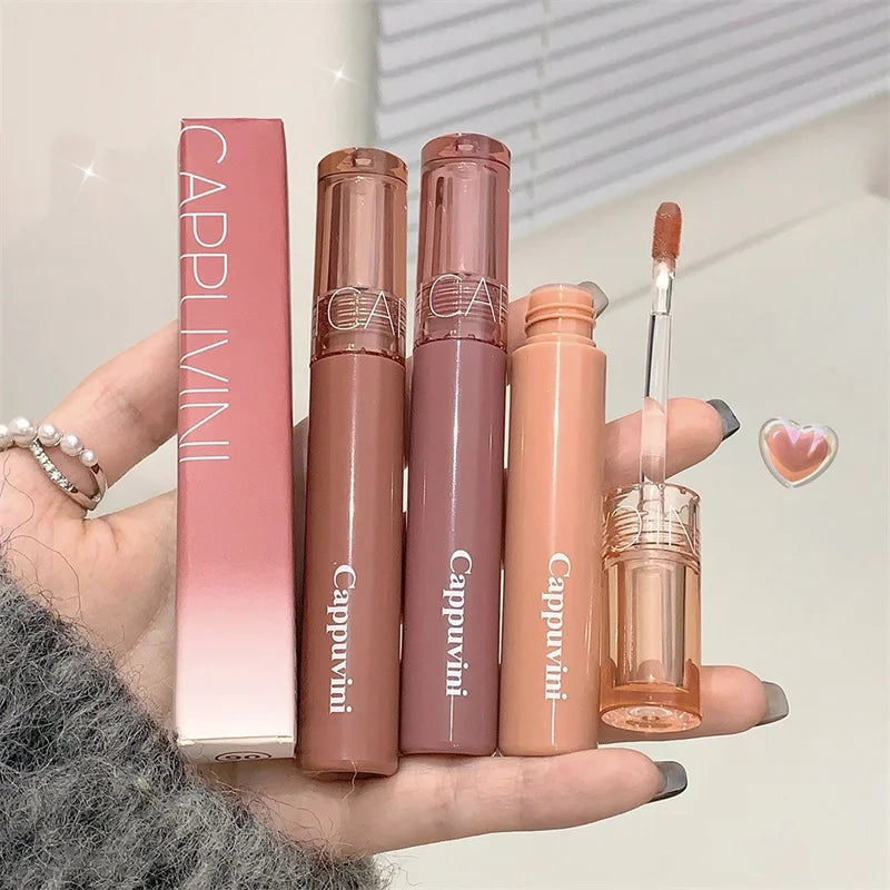 Hydrating Lip Gloss with Glassy Shine for Everyday Wear Rich Color