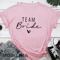 Women’s Luxe Team Bride Shirts - Bachelorette Party Bridesmaids Wedding Female Tops