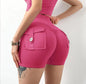 Sexy Yoga Shorts for Women, High Waisted Sports Pants, Fitness Shorts
