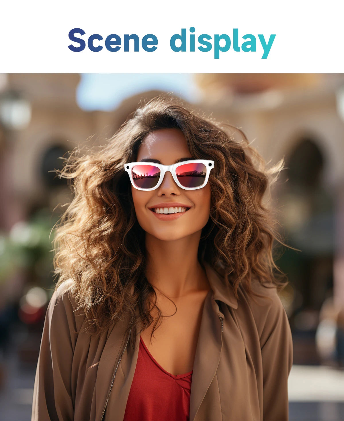 Titanium Frame Sunglasses With Camera Instant Translation On The Go