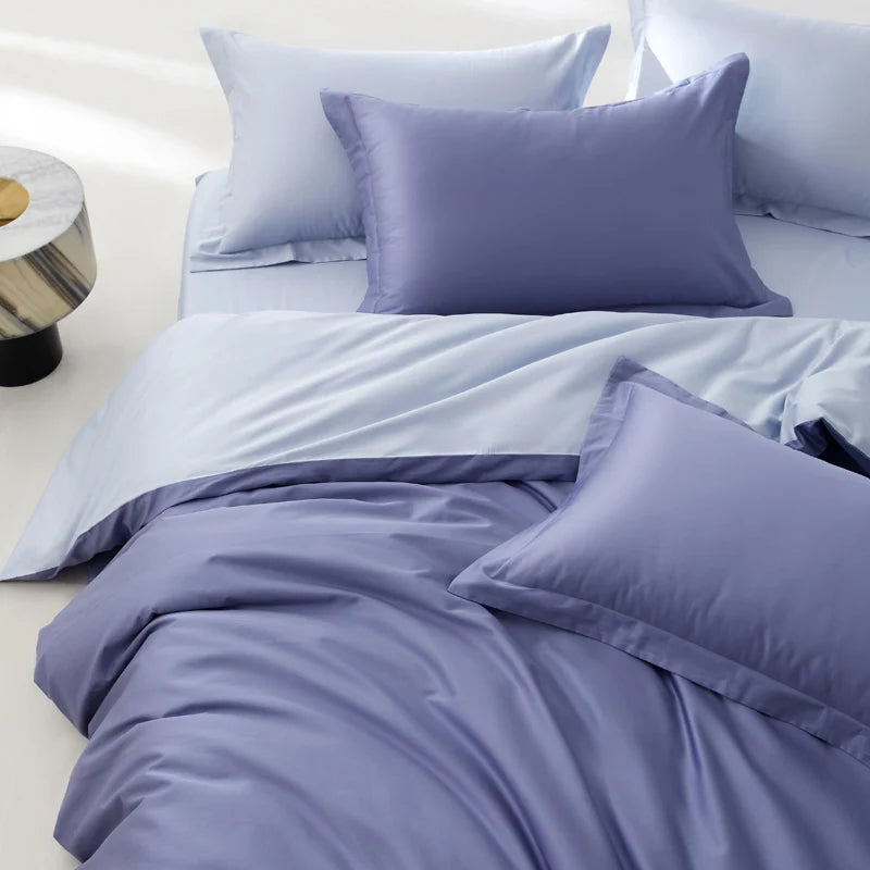 Soft Cotton Bedding Set with 800 Thread Count Duvet Cover and Sheets