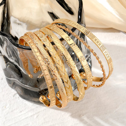 Women's bangle bracelet set for layered styling