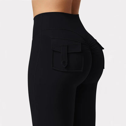Wide Leg Yoga Leggings with Pockets for Comfortable Active Wear
