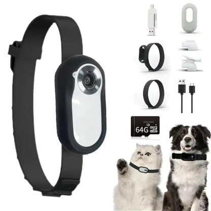Pet collar camera with separate memory card options