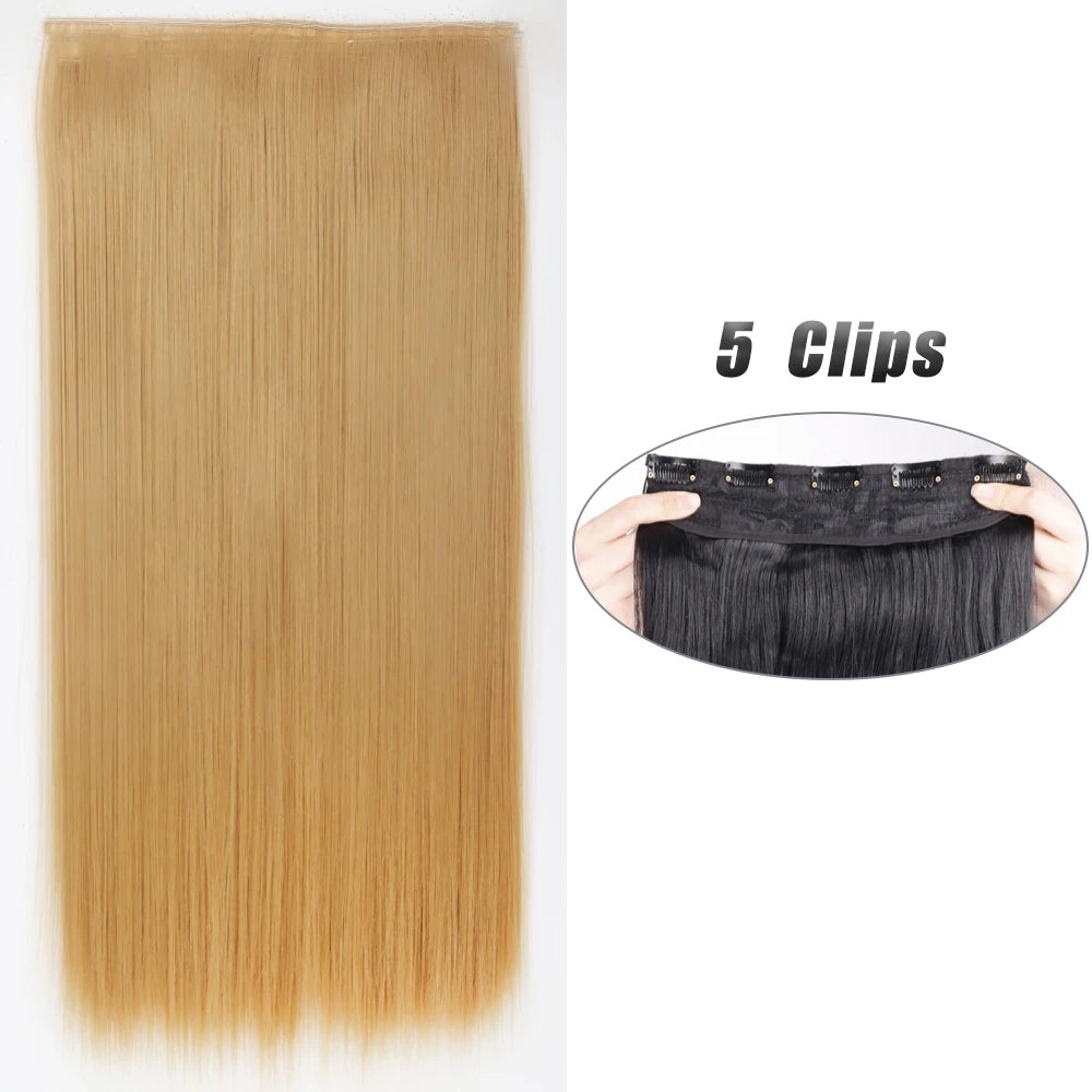 Voluminous Clip-In Hair Extensions 80cm For Fuller Long Hair Look