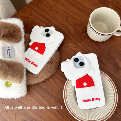 Kitty Cartoon Decorative Smartphone Case with Advanced Shock Absorption