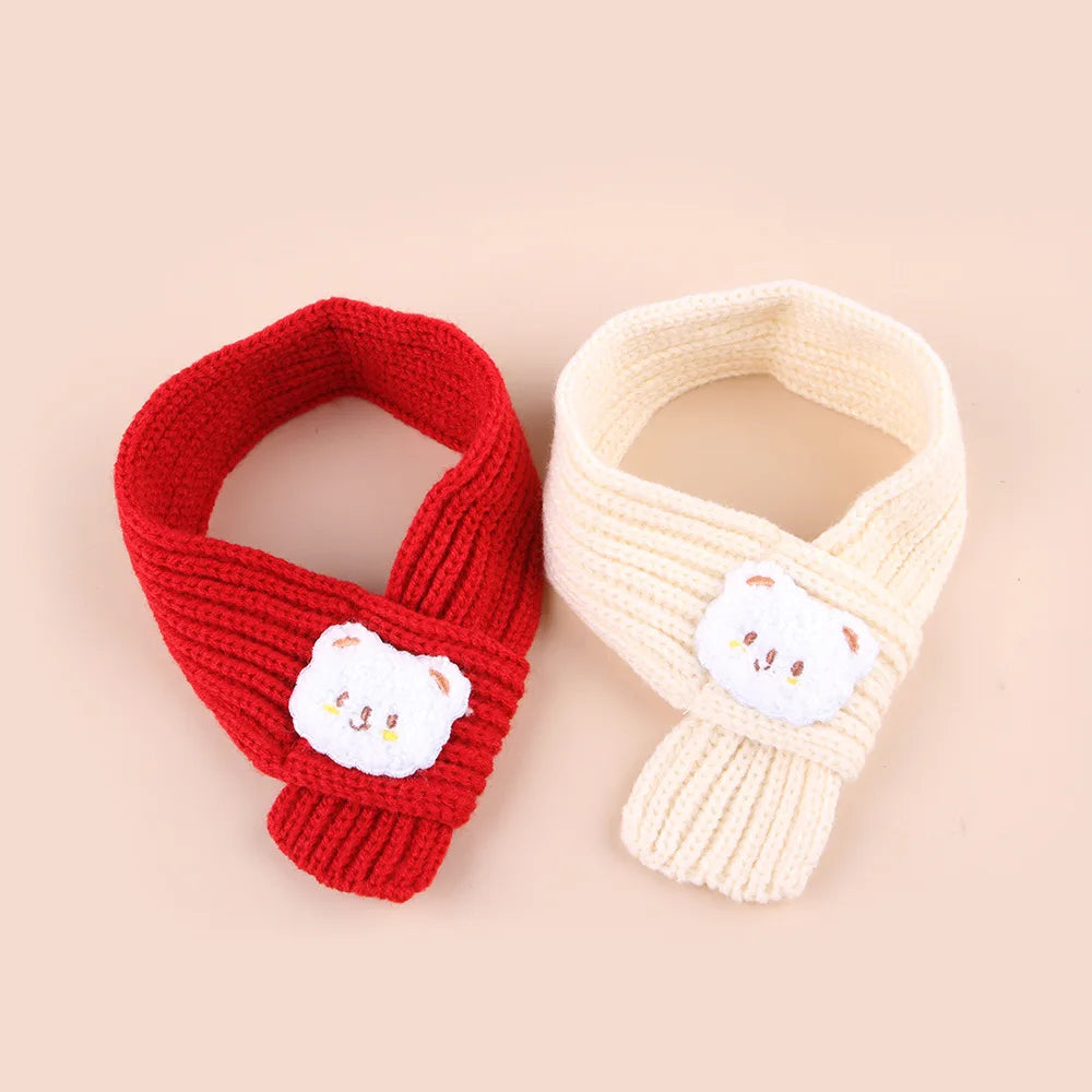 Soft Pet Scarf for Small Medium Dogs Cats Lightweight Slip On