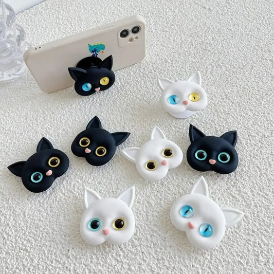 Cat 3D Cartoon Air Sac Bracket Phone Finger Grip Stand