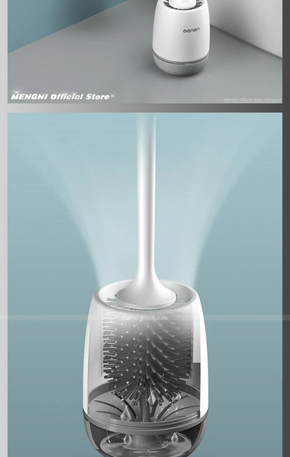 MENGNI-Silicone Toilet Brush Cleaner Brush Wall Floor Bathtubs And Accessories Cleaning Tools Cleanliness Bathroom Accessories