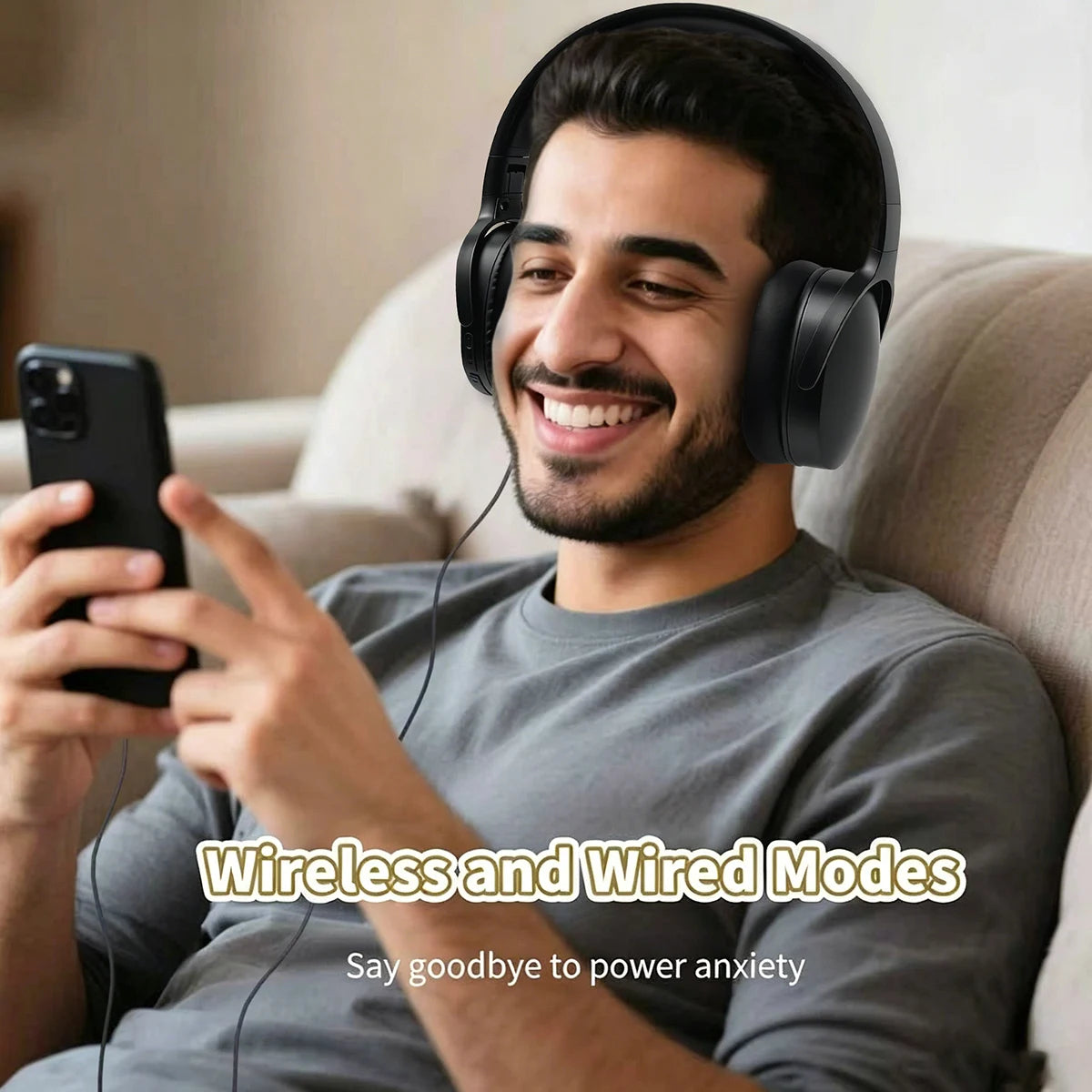 Wireless headset with app controls for music and gaming