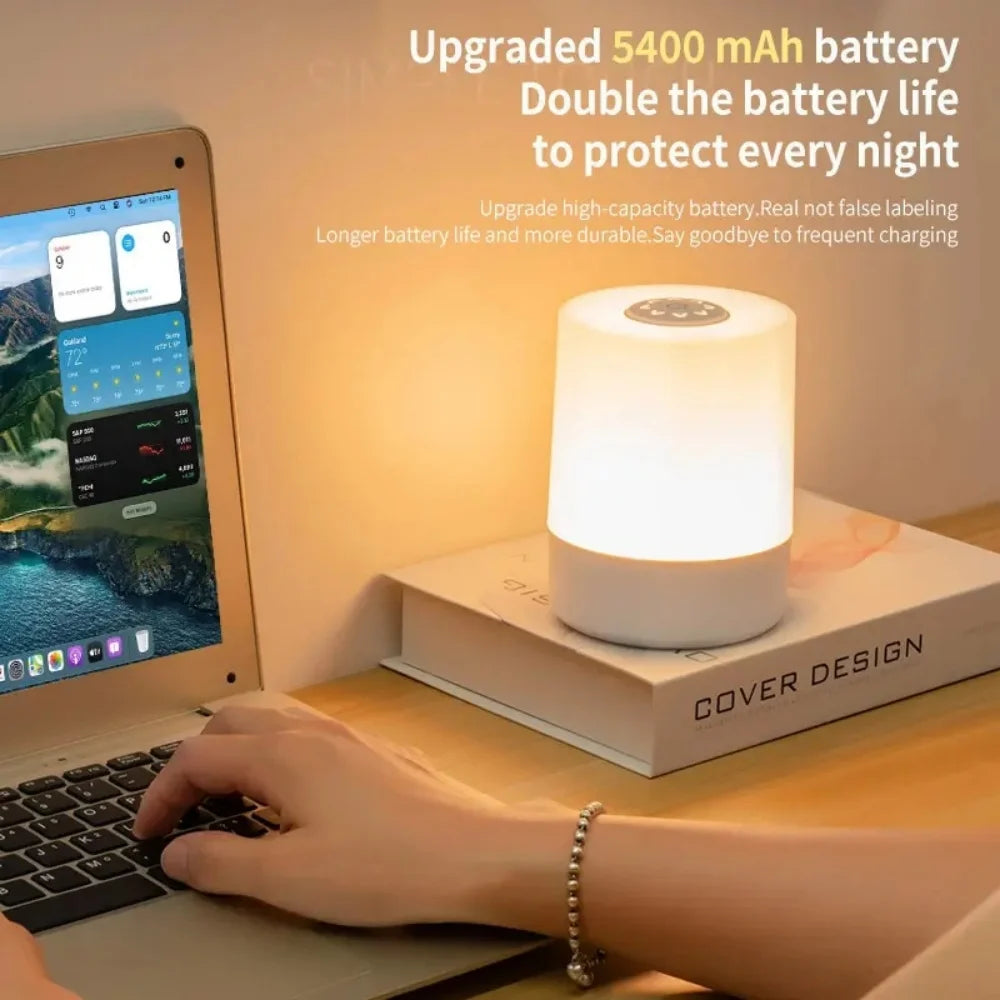 LED Night Light Bedside Lamp Wireless USB Rechargeable With Remote