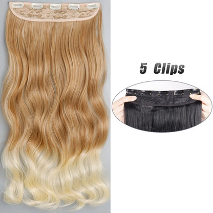 Wavy Clip In Hair Extensions Five Clip Set for Fuller Waves