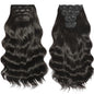 Voluminous Clip-In Hair Extensions 22 Inch Set for Length and Volume