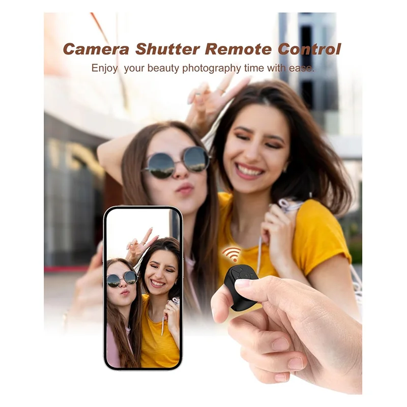 Wireless Ring Remote Bluetooth Page Turner for TikTok Videos
