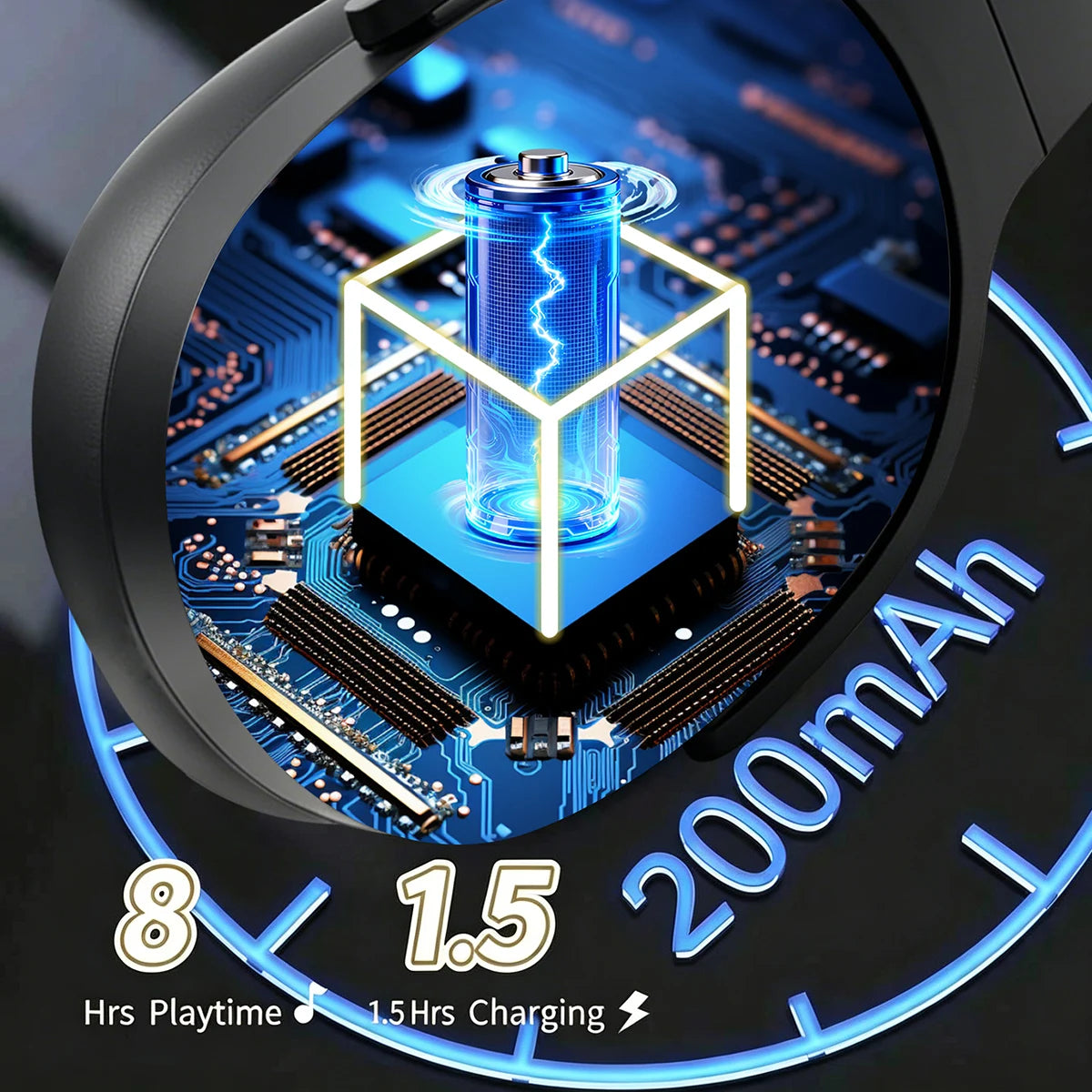 Wireless headset with app controls for music and gaming