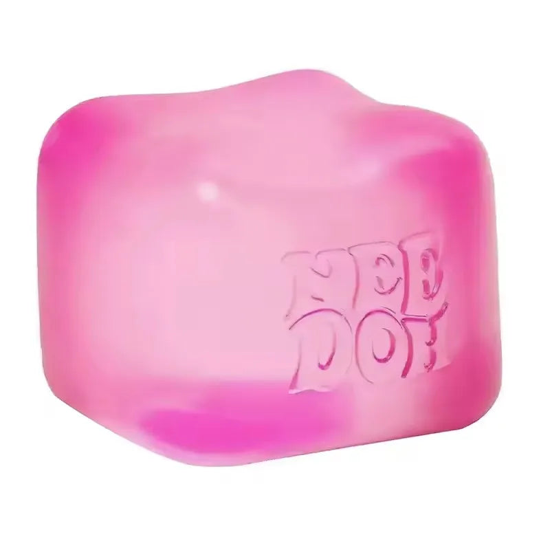 NeeDoh Jellyfish and Cube Plastic Squish Toy For Stress Relief and Sensory Play